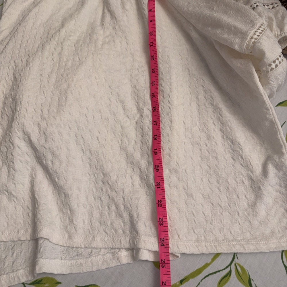 Cotton Blend Women's XL Boxy Flowy Romantic Boho Festival Top Shirt Soft - Picture 5 of 5